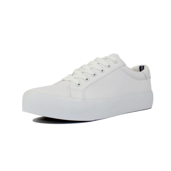All white canvas shoes from professional factory: Roadtekshoes.
