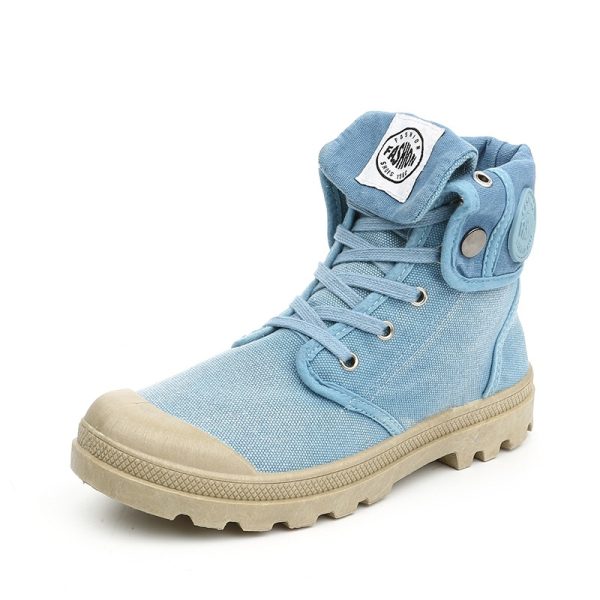 Black canvas boots original factory