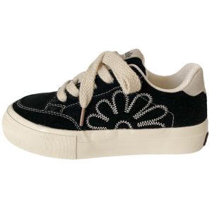 flat canvas shoes for ladies