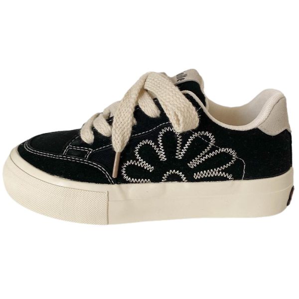 flat canvas shoes for ladies