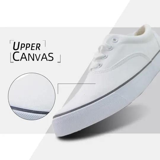 white tennis shoes canvas manufacturer