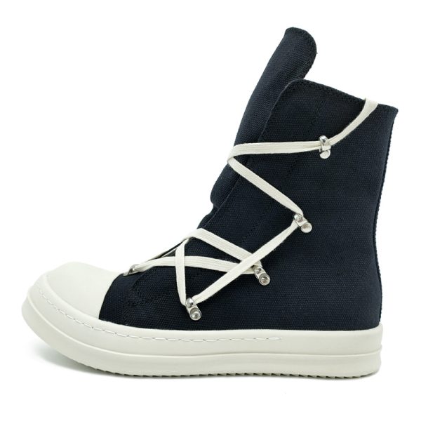 High top canvas shoes