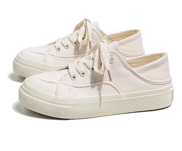 white shoes canvas sneakers supplier