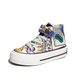 kid high top canvas shoes