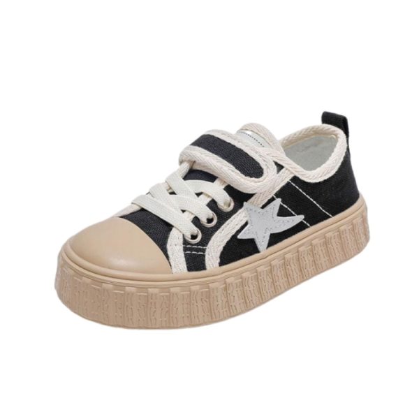 magic tape canvas shoes