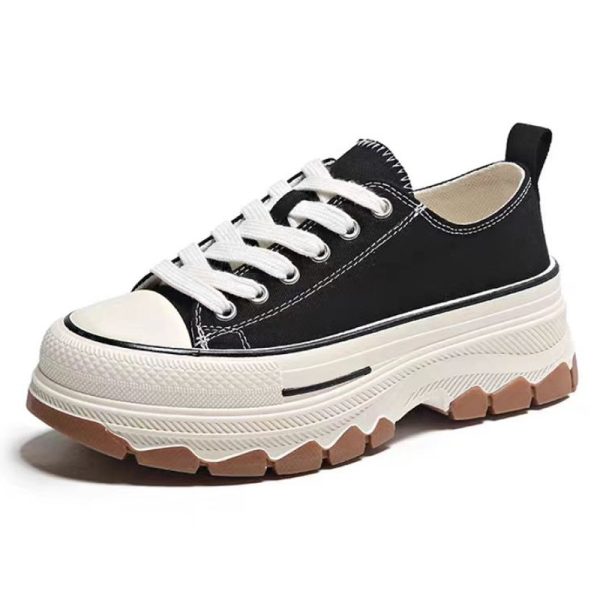 canvas shoes women black