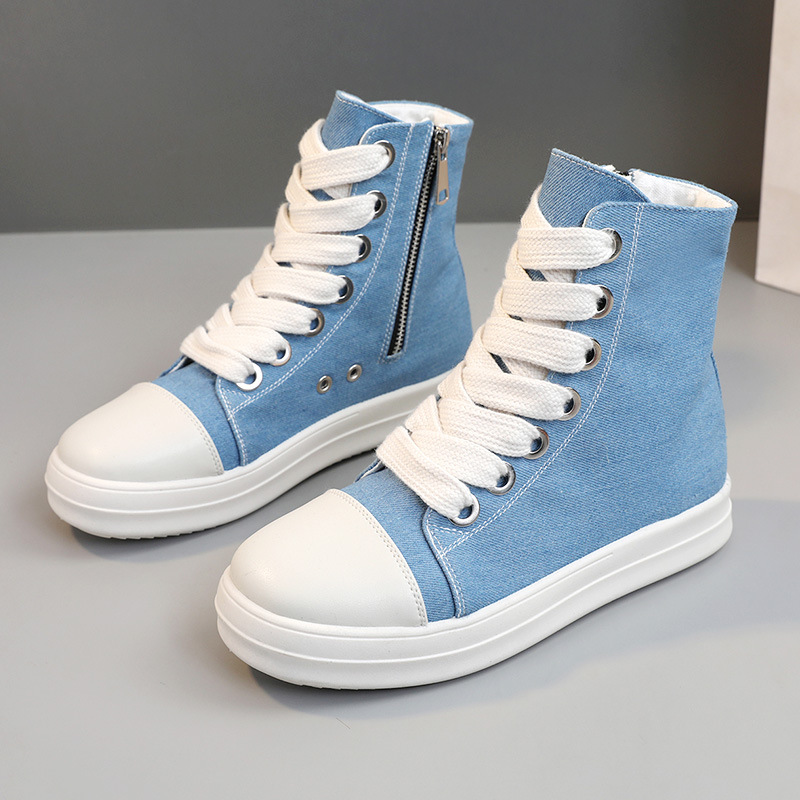 High top women canvas shoes