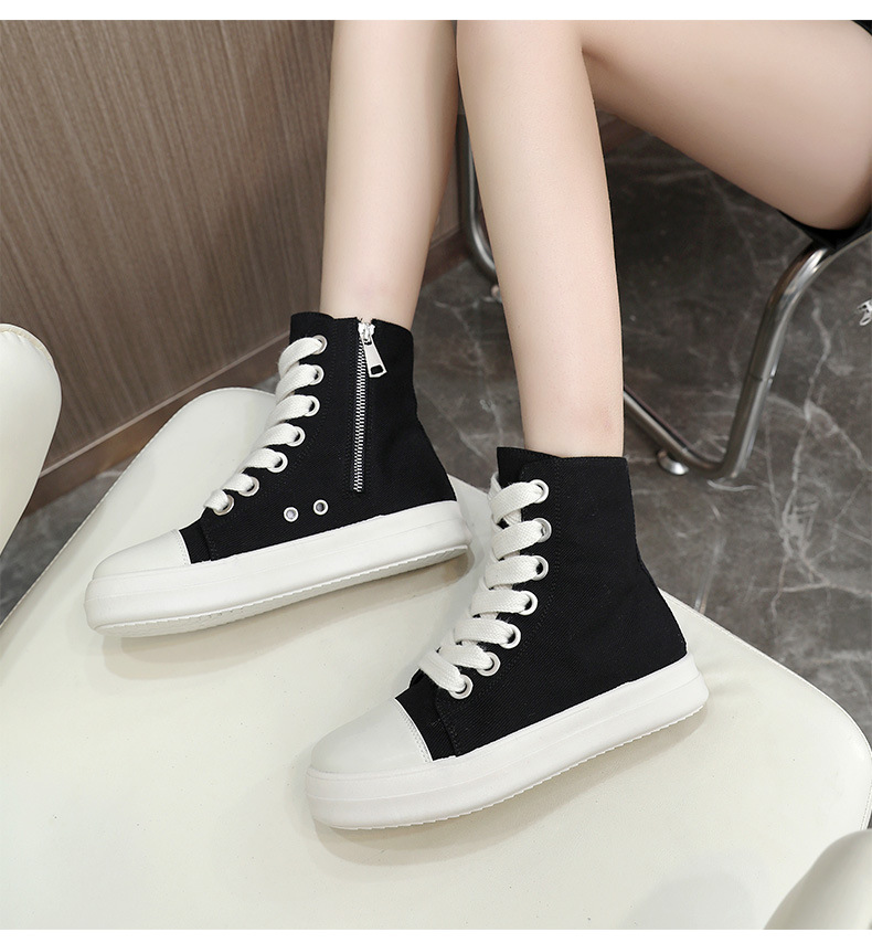 High top women canvas shoes