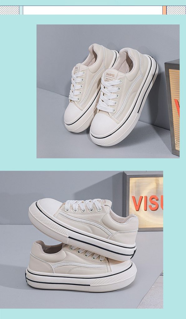 Canvas platform sneakers