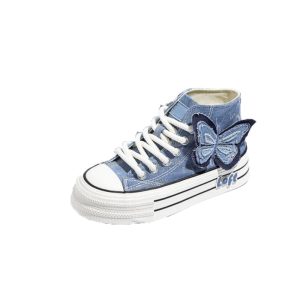 fashion high-top canvas sneakers