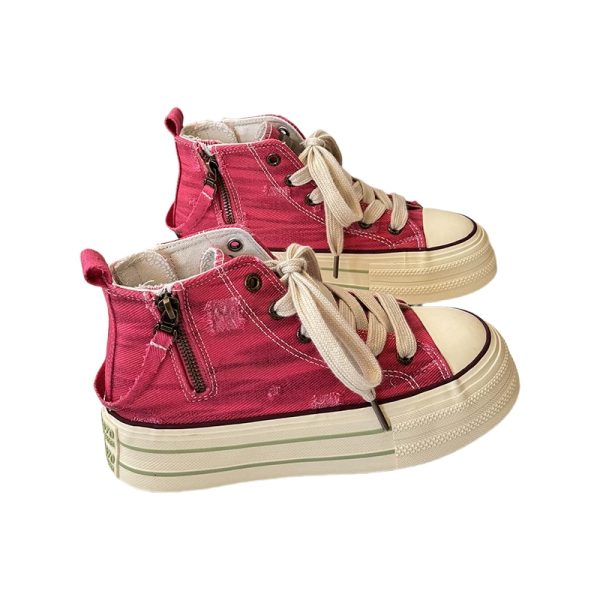 canvas pink shoes supplier