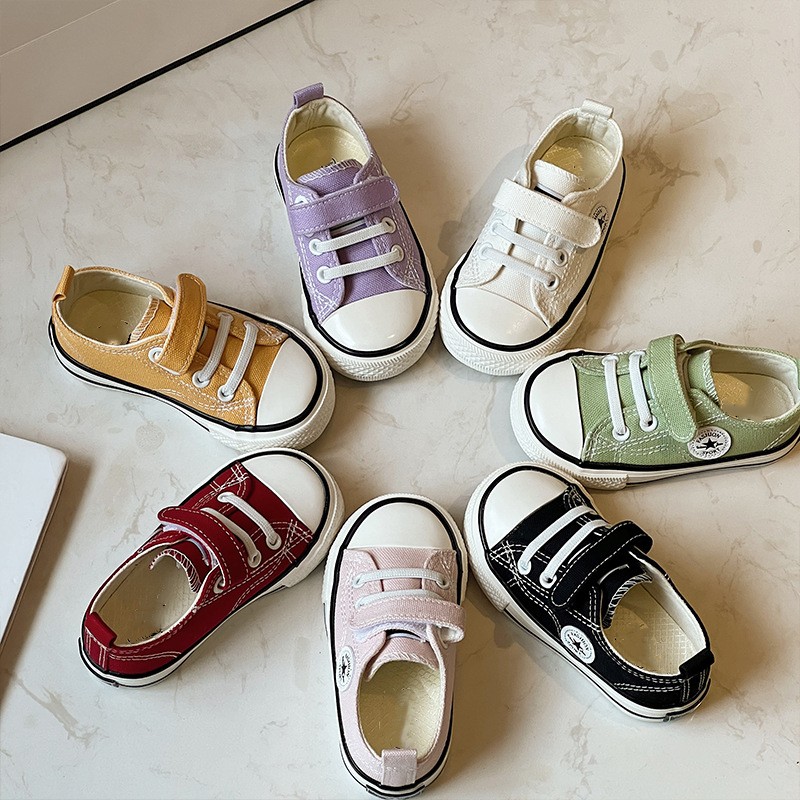 Children's Velcro canvas shoes wholesale