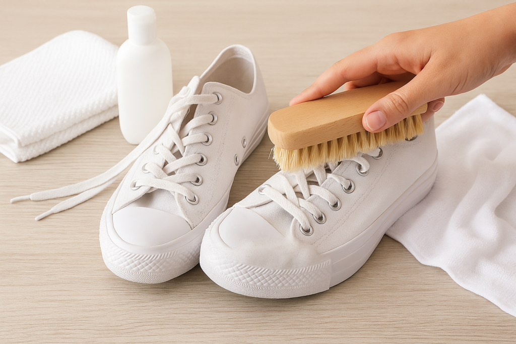 How to clean canvas shoes